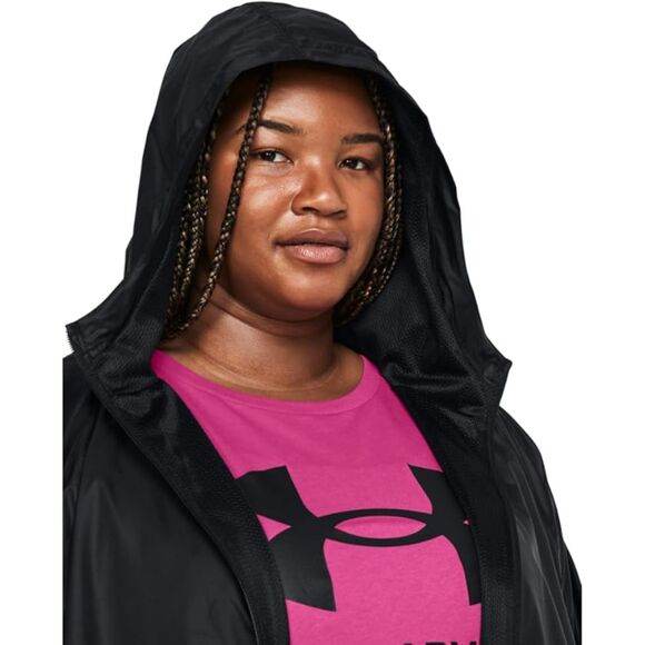 Under Armour Women's Sport Windbreaker Jacket, UA Hoodie Running Jacket Size 1X - Picture 4 of 5